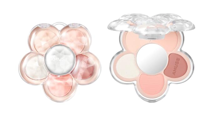 [AMUSE Official] Flora Eye Palette 01 Flora Peach / Eyeshadow / Eyeshadow Palette / FLORA EYE PALETTE 01 FLORA PEACH