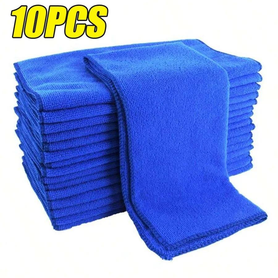 Microfiber Cleaning Towel Super Absorbent Cloths Microfiber Cleaning Cloth Lint Free Cloth Reusable Cleaning Rags for Car Window 10pcs