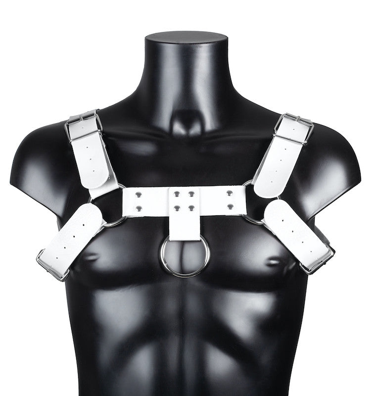 Harnais Simili Harnis Blanc - BDSMaster - Harnais Homme