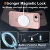 For iPhone 16e Case Compatible with MagSafe Rotatable Kickstand TPU+PC Shockproof Phone Cover