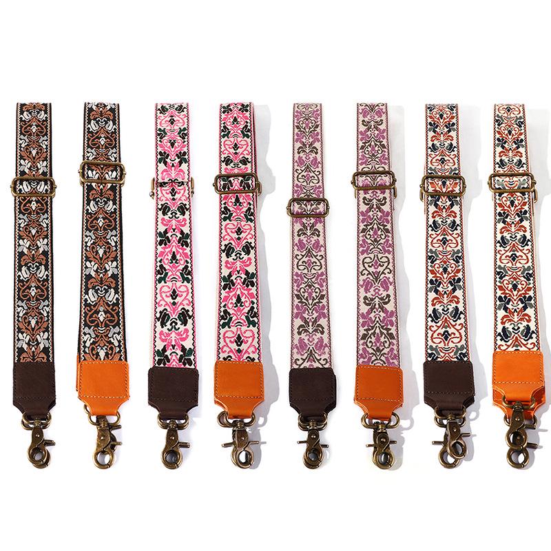 Justerbar crossbody-stropp til vesker - Unisex, bred skulderstropp i stoff, vesketilbehør