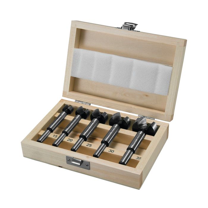 Forets Forstner - Makita - D-47363 - Coffret de 5 - Tailles 15 à 35 mm - Acier