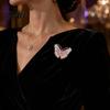Sweater Brooch Pin Rhinestone Butterfly for Women, Vintage Insect Lapel Pin, Jackets Decorative Accessory Clothes Scarf Shawl Dress Bag Alloy