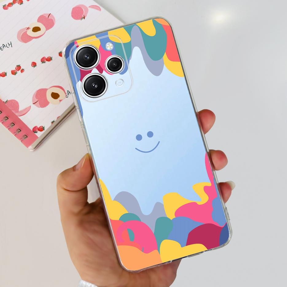 For Xiaomi Redmi 12 Case 2023 New Fashion Painted Cover Clear Silicone Phone Case For Xiaomi Redmi 12 Redmi12 Soft Fundas Bumper