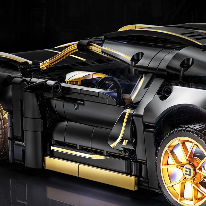 1:14 høyteknologiske byggeklosser Super Cars Fjernkontroll MOC Bricks Racing Cars Sett Tekniske leker Gaver til gutter Voksne barn
