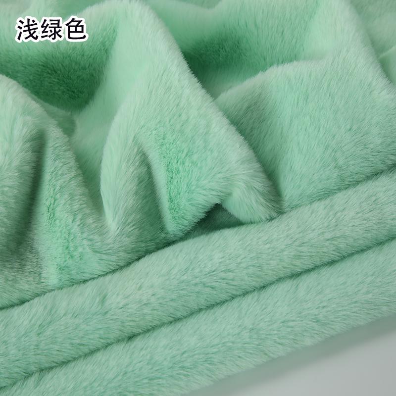 High-Quality Green High-Quality Colour High-Quality Series High-Quality 8Mm Imitation High-Quality Otter High-Quality Rabbit High-Quality Fur 0.5X1.6m светло-зеленый