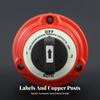Red Resin Dual Battery Switch Vehicle Power Part Heavy Duty
