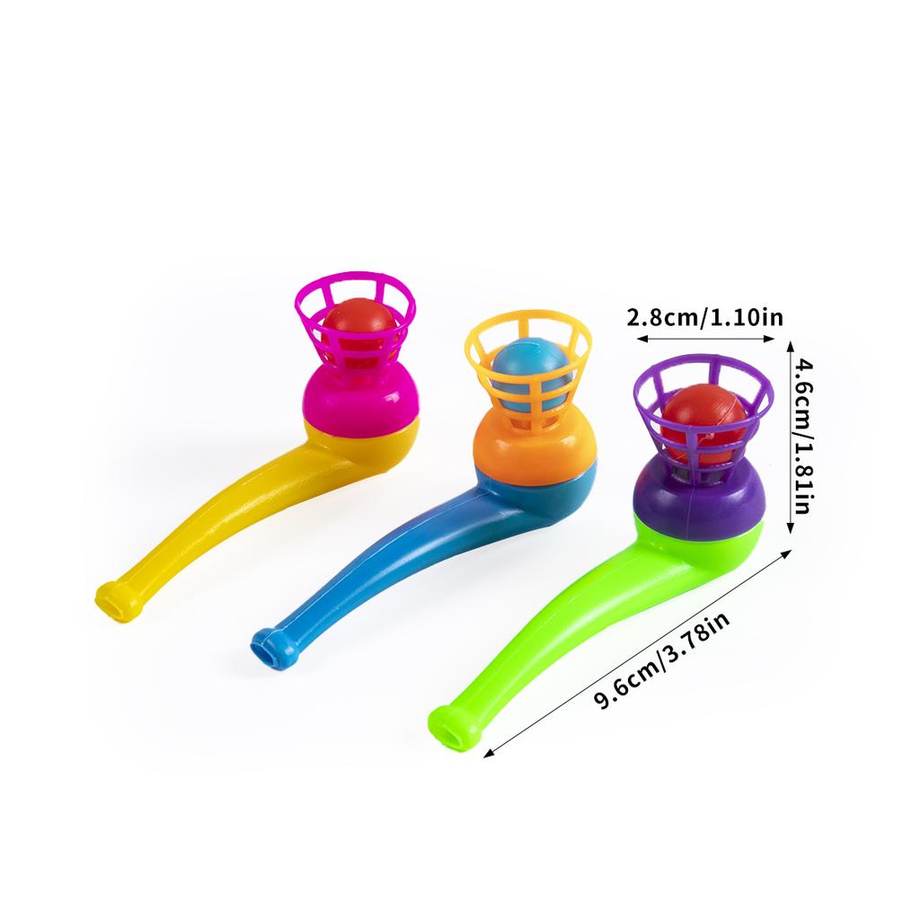 10/20pcs Fun Colorful Magic Blowing Pipe Floating Ball Game Children Toys Birthday Party Favors for Kids Keepsakes Carnival Gift