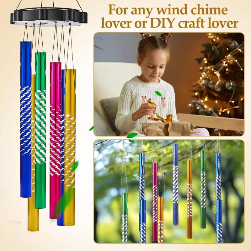 100Pcs Of Metal Wind Chime Tubes, Used For Diy Crafts, Outdoor Garden Decoration, Aluminum Wind Chime Products In Various Colors