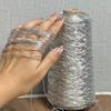 Rulou 200M Fir de Mătase Argintiu Fir Subțire pentru Croșetat pentru Tricotat Manual Material pentru Genți Accesorii de Decorare