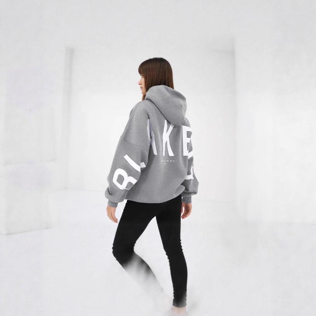 Damen-Kapuzenpullover-Sweatjacke mit großem Aufdruck und Fleecefutter, Frühling/Herbst 2025