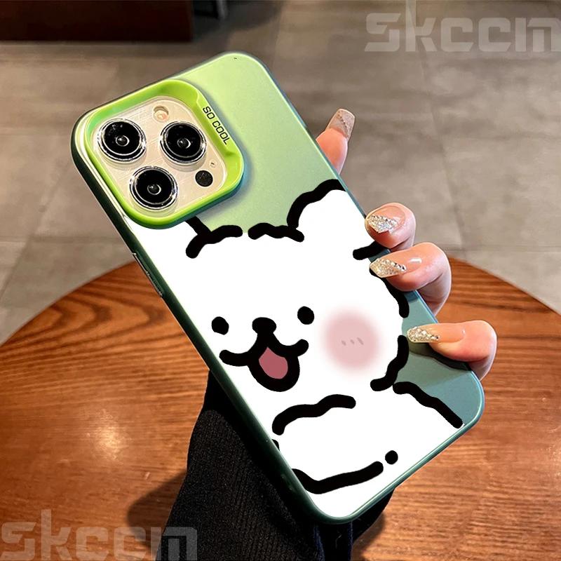 Милый щенок гальваническое серебро чехол для телефона для iPhone 11 12 13 14 15 16 Pro Max X XS XR 7 8 Plus мультяшный парный жесткий чехол