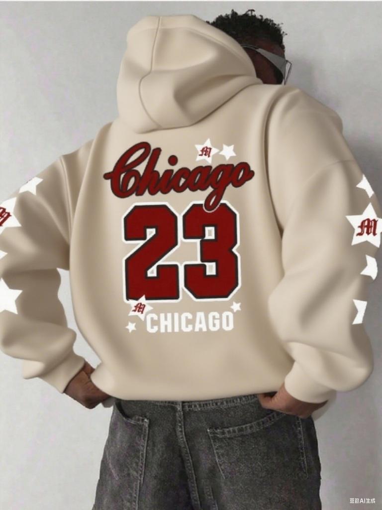 Avrupa ve Amerika Yeni Erkek Sonbahar Antrenman Harf Baskılı Yumuşak ve Rahat Kapüşonlu Sweatshirt Dış Mekan Spor Üstü