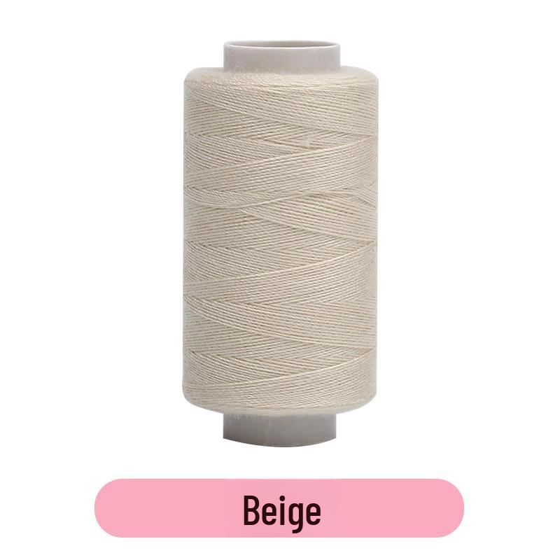Beige, Black, Red, White Strong Handmade Sewing Thread for Machine and Hand Sewing - 402 Pagoda Line Small Roll