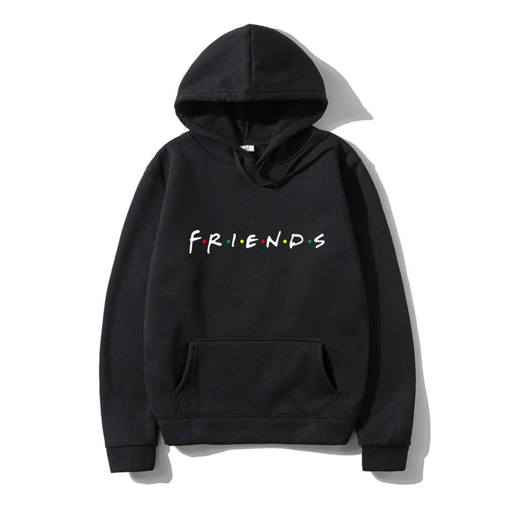 

Men Hoodie Autumn Winter Unisex Funny Print Friends Harajuku Hoodie Sweatshirts Hip-Hop Male Hooded Pullover Hoody Streetwear Coat