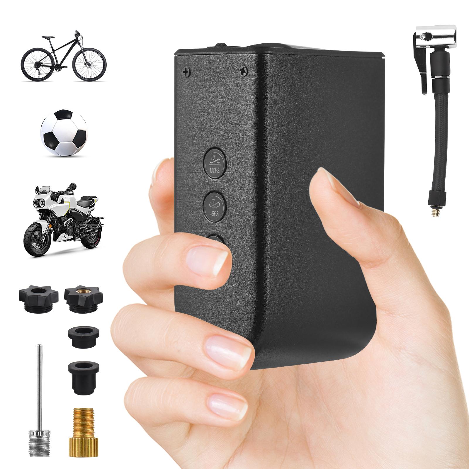 

HT09 Мини-электрический воздушный насос с предустановленными настройками 3 давления для шариков, велосипедов, мотоциклов и электромобилей чёрный