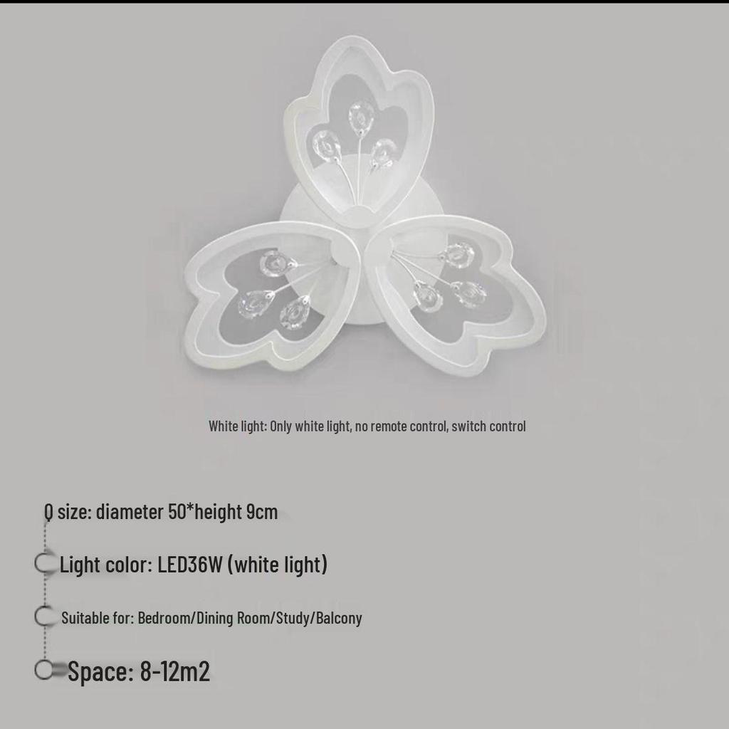 2025 Modern Crystal Flower Ceiling Light Fixture for Living Room, Wall, Restaurant, Study