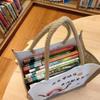 Miaoqiao Linen Waterproof Lunch Tote Bag