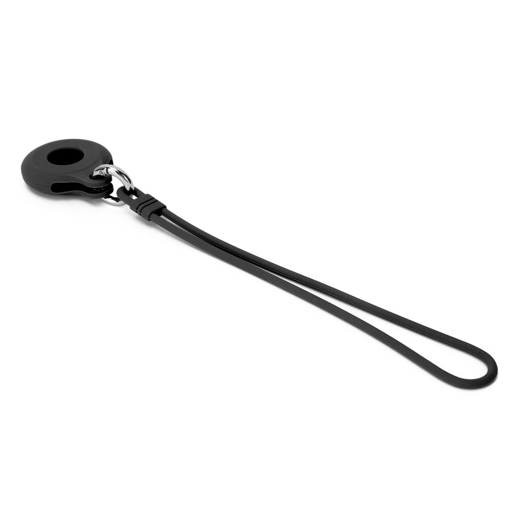 Round Type AntiLost Silicone Sleeve Shell Skin Protective Cover Case for IOS Locator(Black )