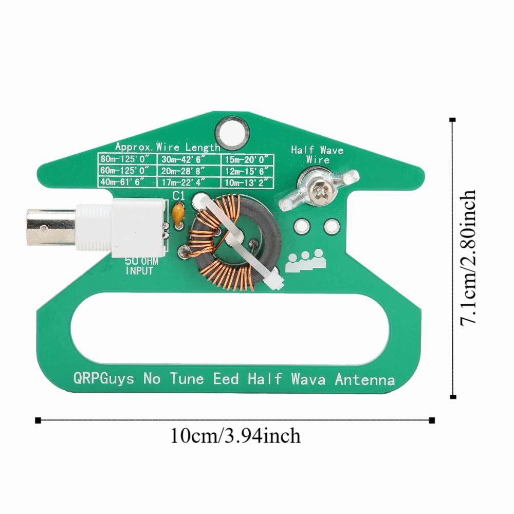 10-80m No Tune Half Wave Antenna 50ohms End Fed Half Wave Antenna  Emergency Communications