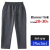 Fat Boy Gray Cotton Summer Sweatpants for Boys - Loose Straight-Leg School Uniform Pants, Navy Blue