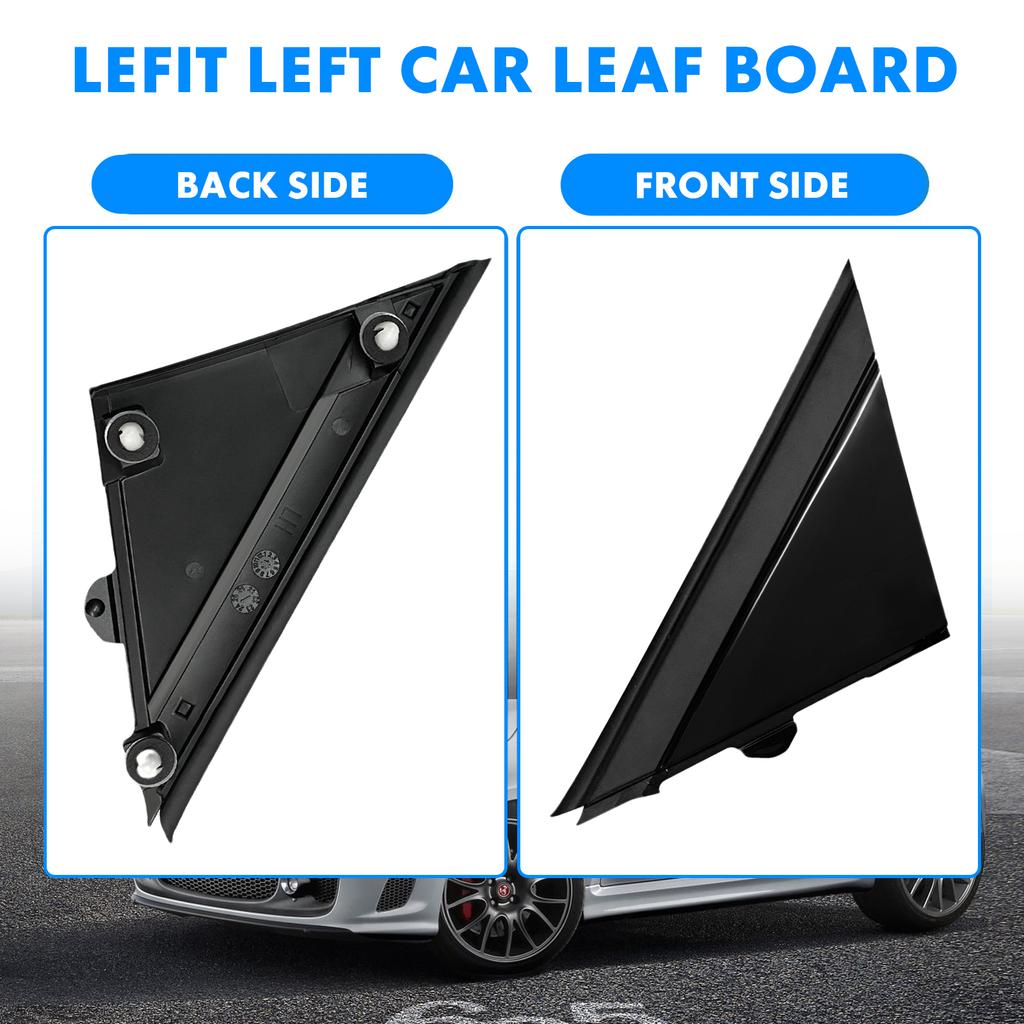 Molding Door Mirror Triangle plate Cover For FIAT 500 2012-2019 Flag Cover Front Window A-pillar Triangle 1SH17KX7AA 1SH16KX7AA