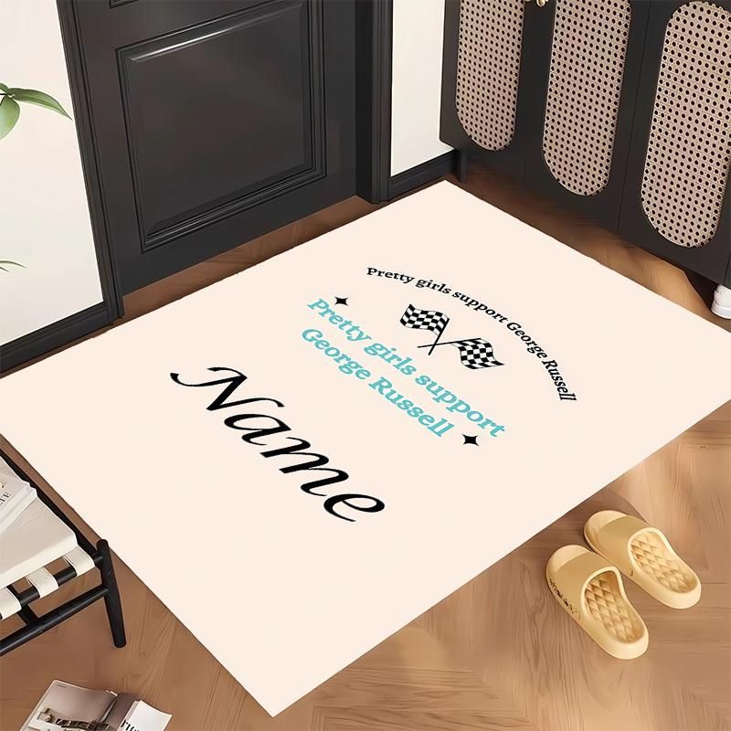 George Russell (5) Covor de birou personalizat cu nume Decor elegant pentru sufragerie, dormitor, bucătărie