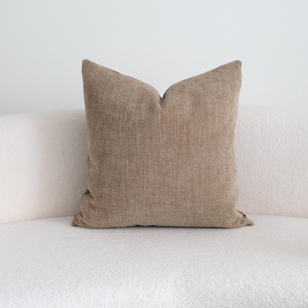 Chenille Throw Pillow Covers Textured Geometric & Solid Cushion Cases Boho Farmhouse Pillowcase for Living Room Couch Decor