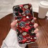 Scary Red Evil Demon Eyes Phone Case For iPhone 17,16,15,14,13,12,11 Plus,Pro,Max,XR,XS,Plus,E,SE4,Mini Transparent Cover
