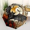 Halloween Bat & Pumpkin Decorative Coaster SetUmbrella, Portable 3-Fold Compact Umbrella for Men & Women Gift