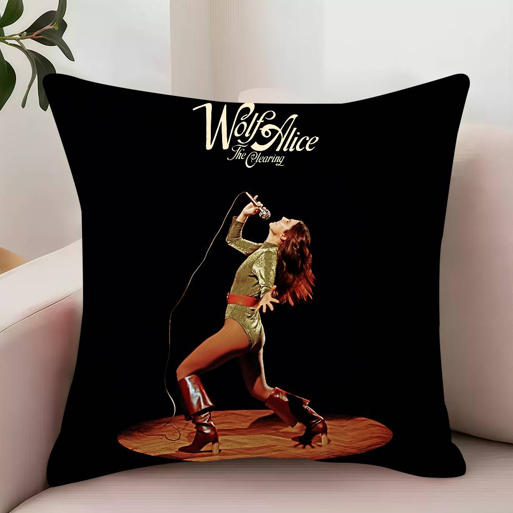 The Clearing W-Wolf A-Alice Pillow Case Decor Protective Covers Comfortable soft for Sofa Living Room Home office 12x12Inch
