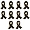 1/5/10 stk Sort Hvid Bånd Broche Begravelser Mindesmærke Pin Til Kvinde Mænd Metal Bånd Sørgebadge Jakkesæt Kjole Skjorte Tilbehør