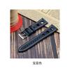 High Quality Oil Wax Cowhide Watchbands 22mm 24mm Genuine Leather Watch Band Strap Belt Ventilated Design Men's Ultra-Thin Brace
