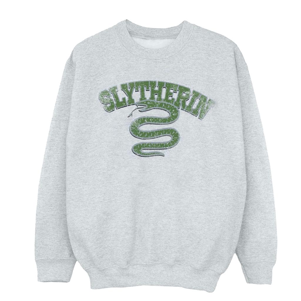 HARRY POTTER Boys Slytherin Sport Emblem Sweatshirt