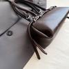 Elegant PU Handbag for Women Classic Barrel Shape Design with Dual Handles and Adjustable Shoulder Strap