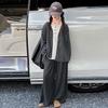 Mädchen 2025 Gestreiftes Cardigan-Set - Herbst/Frühling Koreanischer Stil 3-teiliges Outfit