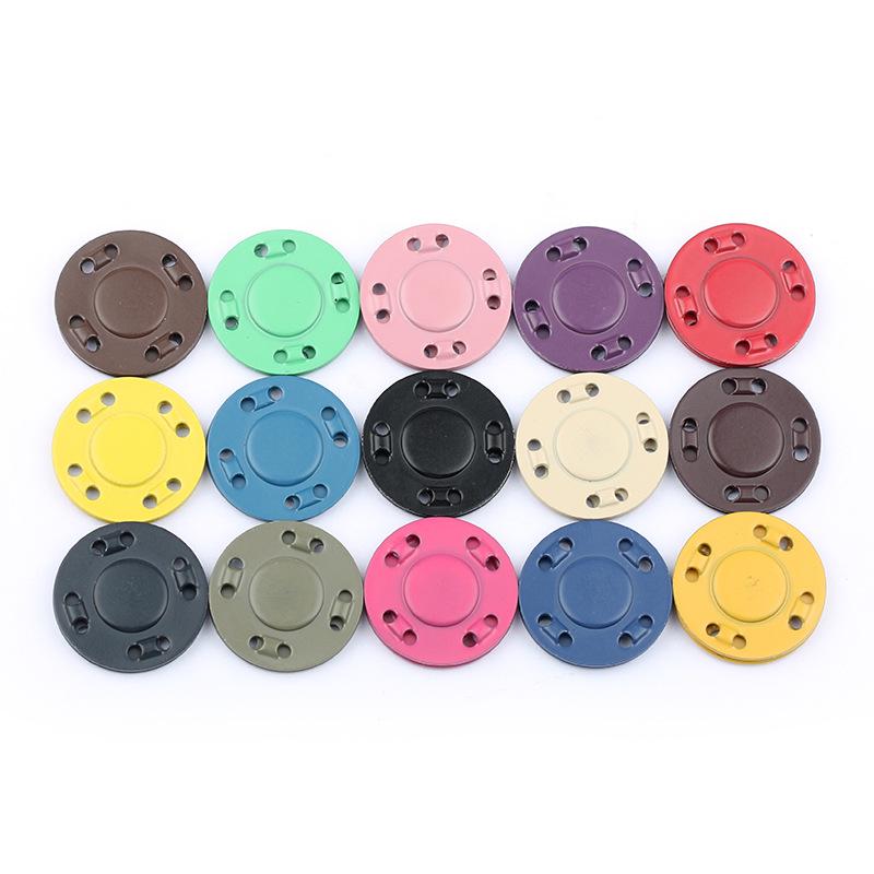 Colored Magnetic Snap Button: Hidden Metal Stud & Eye Closure for Coats and Bags