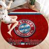 FC Bayern Munchen Custom Name Round Area Rug,Carpet Rug for Living Room Bedroom Sofa Playroom Decor,Non-slip Floor Mat
