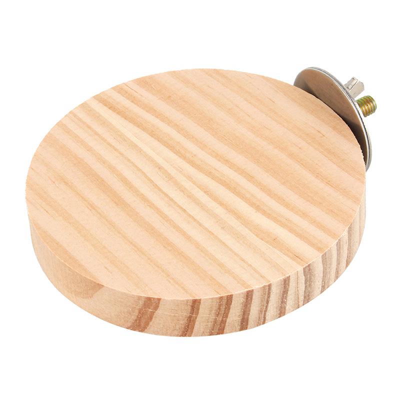 1Pc Pet Bird Parrot Wood Platform Stand Rack Toy Hamster Branch Perches For Bird Cage Toys 3 Sizes Pet Station Board