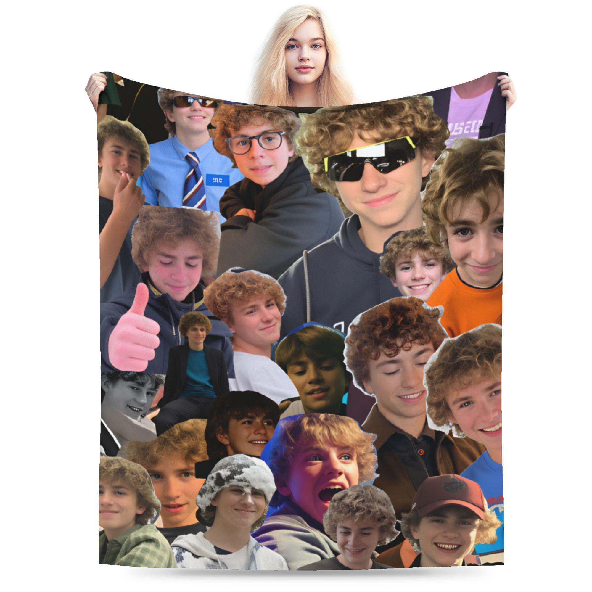 

Walker Scobell Cool Retro Rock Warm Soft Blankets Girls Boys Plush Throw Blanket Bedroom Flannel Bedspread Sofa Bed Cover 30x40in
