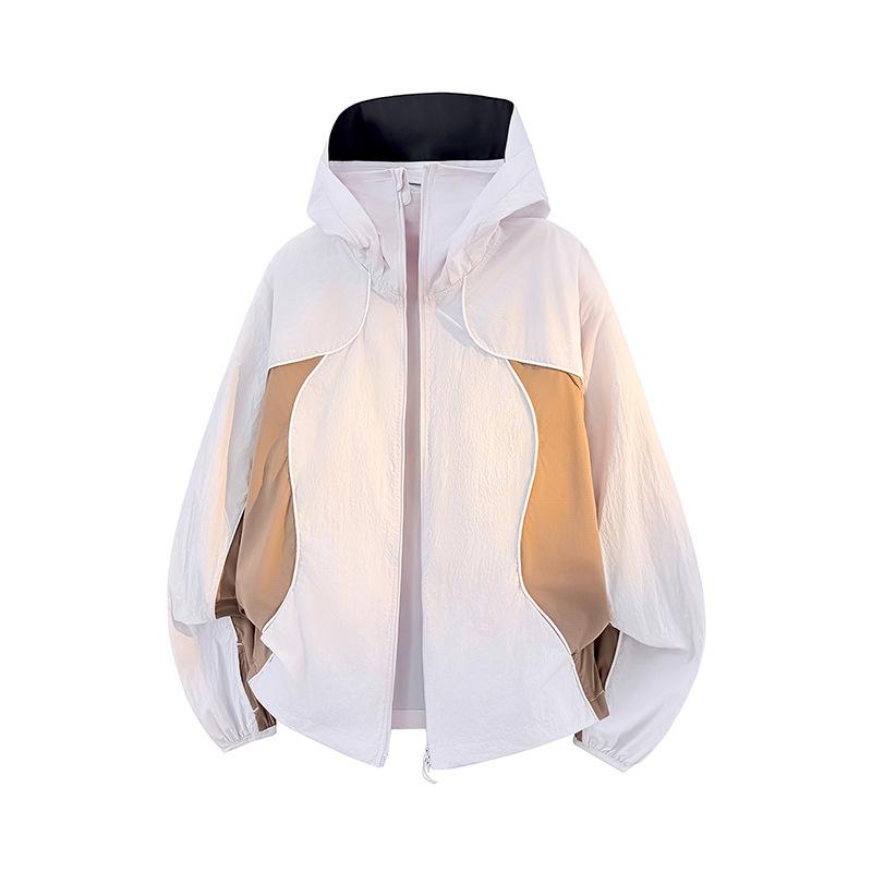 Ice Silk Sunscreen Clothing Women's 1011 Summer New UPF100 + Breathable Fashion Sunscreen Clothing Casual Light Jacket