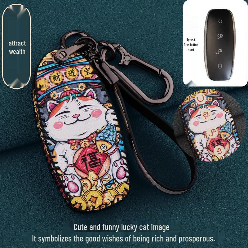 2022 Denza D9 Key Case: Unisex Trendy Protective Shell & Buckle