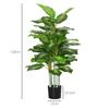 Artificial Plant, Plastic Plant, Cement Pot, Indoor and Outdoor, 120 Cm, Green
