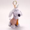 Humble Dung Beagle Plush Keychain With Tied Bow For Gift And Bag Decoration