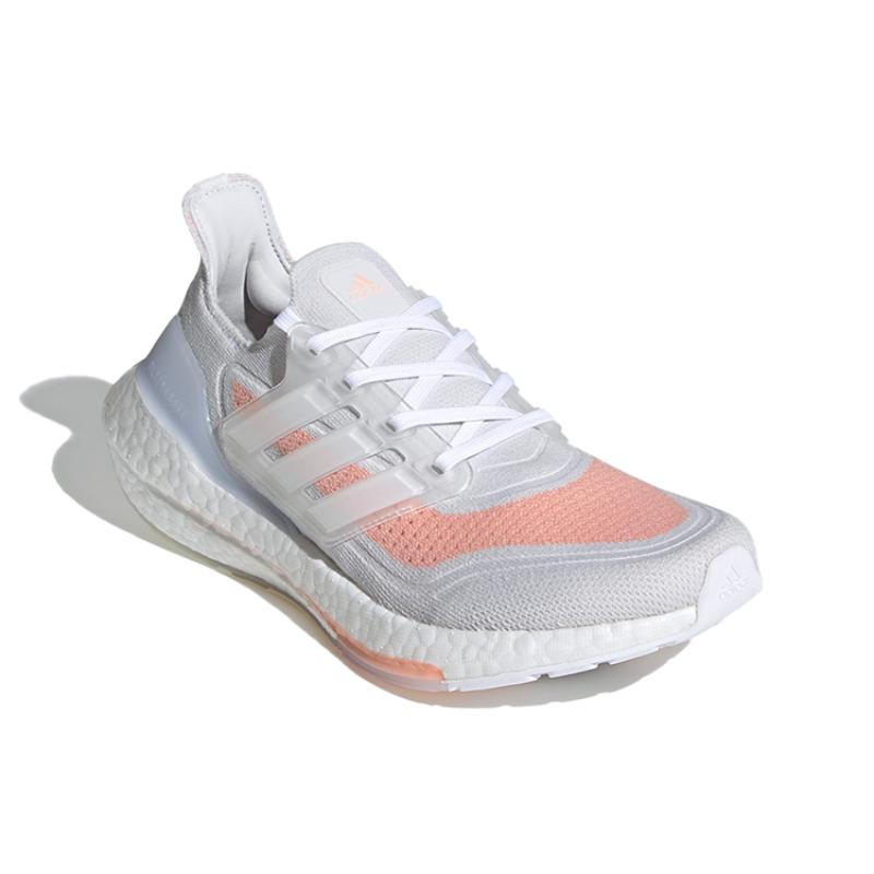 Adidas Ultra Boost 21 White Glow Pink Women's Sneakers FY0396