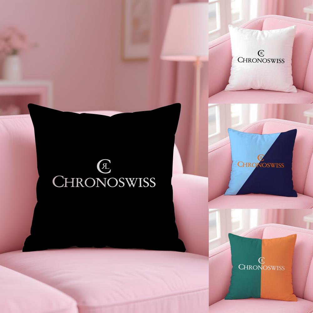 Luxury C-Chronoswiss Cushion Cover Soft Short Plush Double-Sided Printing Home Decor Machine Washable Pillow Case Gift