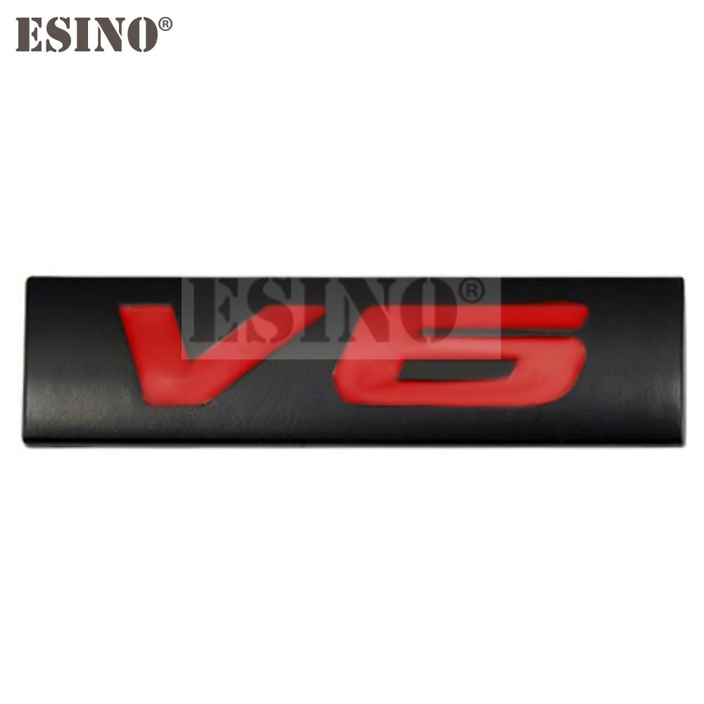 Car Styling 3D V6 V8 4 x 4 Logo Metal Zinc Alloy Car Sticker Badge Body Rear Trunk Adhesive Decal Emblem