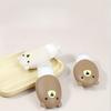 3pcs Leakproof Silicone Travel Containers, Cartoon Bear Design, Refillable Portable Squeeze Bottles for Toiletries and Cosmetics