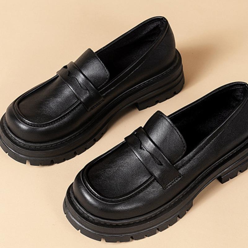 Retro Loafers damskie wiosenne nowe brytyjskie buty casualowe