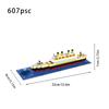 Mikrocząsteczkowy zestaw klocków do budowania Titanic gigantyczny puzzle dla mężczyzn i kobiet model statku wycieczkowego zabawka dla dzieci